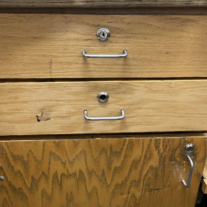 broken lock on a drawer